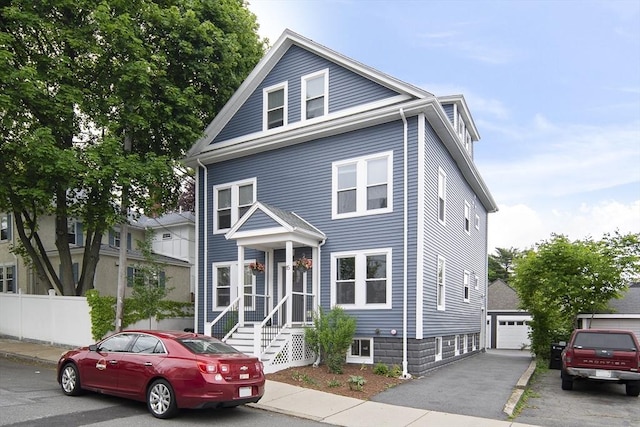 15 Cabot Unit 3, Salem, MA 01970 - american foursquare style home with an outbuilding and a detached garage