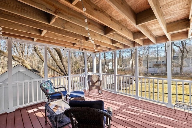 view of wooden terrace