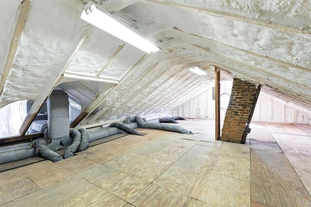 view of attic