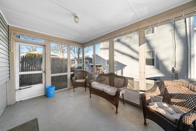 view of sunroom / solarium