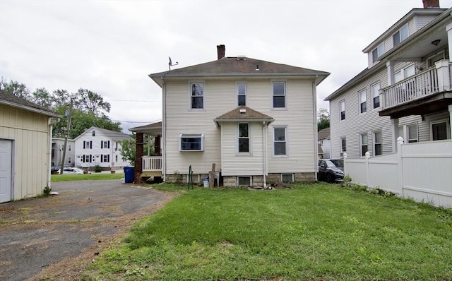 82 Worcester St, West Springfield, MA 01089 - back of property featuring a chimney