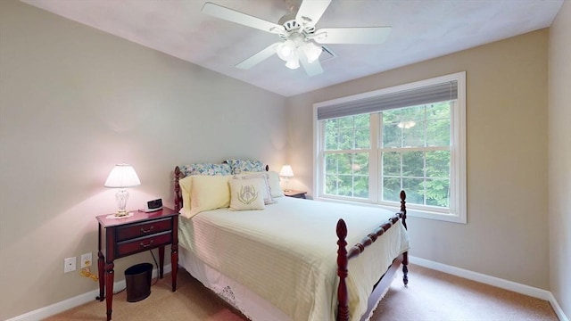 659 Sherman Farm Rd, Burrillville, RI 02830 - bedroom with baseboards, light colored carpet, and ceiling fan