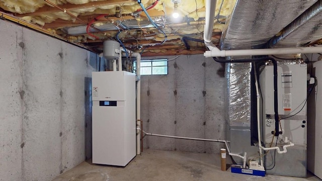 659 Sherman Farm Rd, Burrillville, RI 02830 - basement with heating unit
