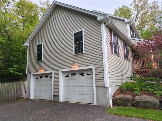 659 Sherman Farm Rd, Burrillville, RI 02830 - view of home's exterior featuring a garage and driveway