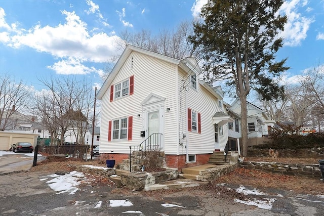 view of front of home