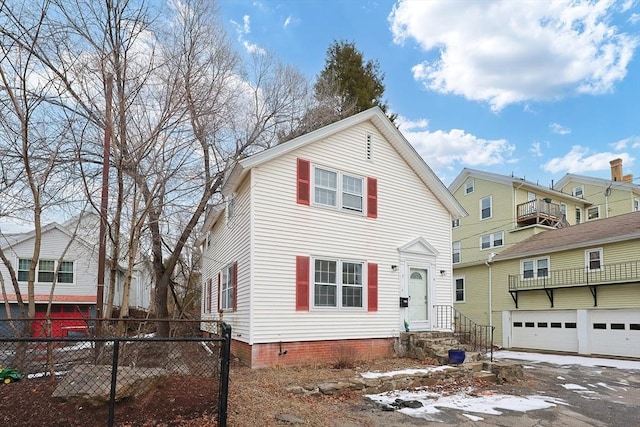 view of front of home featuring a garage