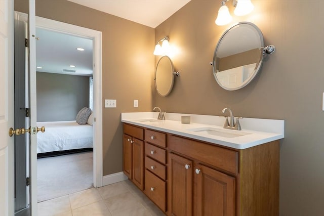 9 Old Poor Farm Rd, Ware, MA 01082 - ensuite bathroom with double vanity and tile patterned flooring