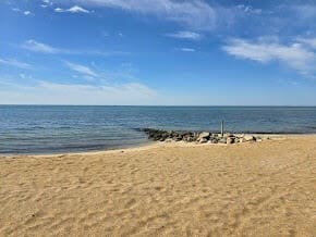 water view with a view of the beach