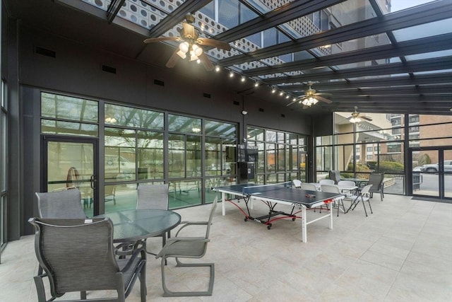 49 Melrose St Unit 4E, Melrose, MA 02176 - view of patio / terrace with ceiling fan and outdoor dining space