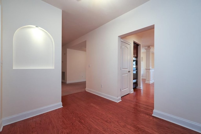 hallway featuring hardwood / wood-style floors