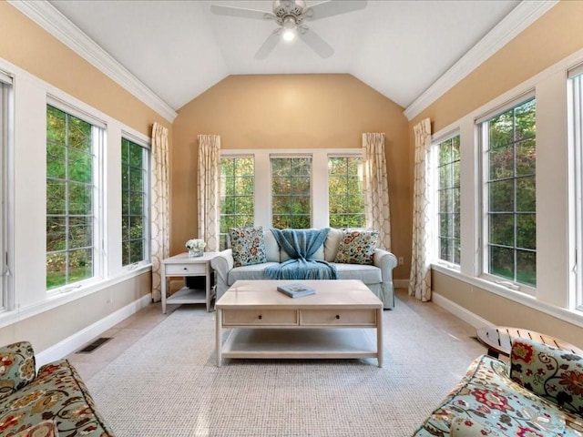 26 Silver Brook Ln Unit 26, Norwell, MA 02061 - sunroom / solarium featuring baseboards and lofted ceiling