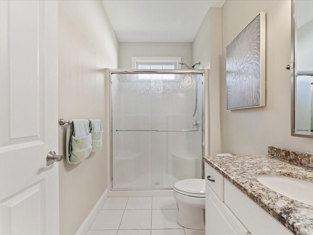 26 Silver Brook Ln Unit 26, Norwell, MA 02061 - full bath featuring a stall shower, vanity, and tile patterned flooring