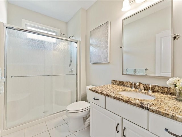26 Silver Brook Ln Unit 26, Norwell, MA 02061 - full bathroom with a stall shower, vanity, and tile patterned floors