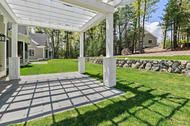 83 Johnson Woods Dr Unit 83, Reading, MA 01867 - view of patio featuring a pergola