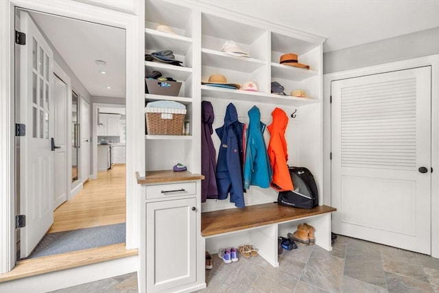 1 Crooked Ln, Manchester, MA 01944 - mudroom with stone finish flooring