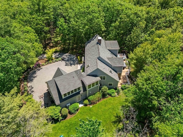 1 Crooked Ln, Manchester, MA 01944 - view of subject property featuring a heavily wooded area