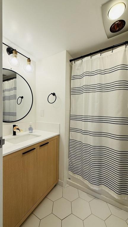 66 Winchester St Phb, Phb, Brookline, MA 02446 - bathroom with vanity and tile patterned floors