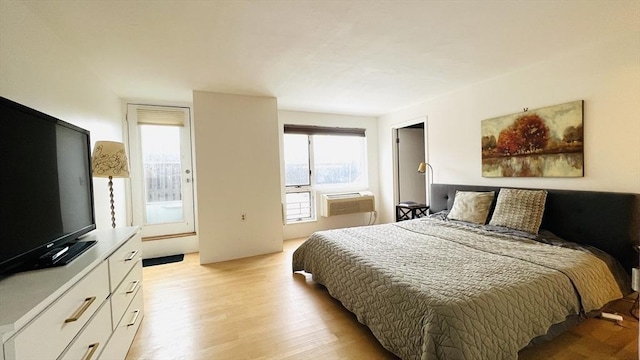 66 Winchester St Phb, Phb, Brookline, MA 02446 - bedroom featuring light wood finished floors and an AC wall unit