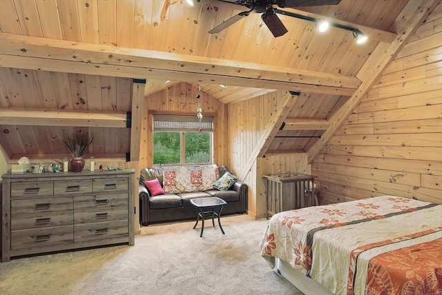 4 Paddock Rd, Rutland, MA 01543 - carpeted bedroom featuring wood walls and wooden ceiling