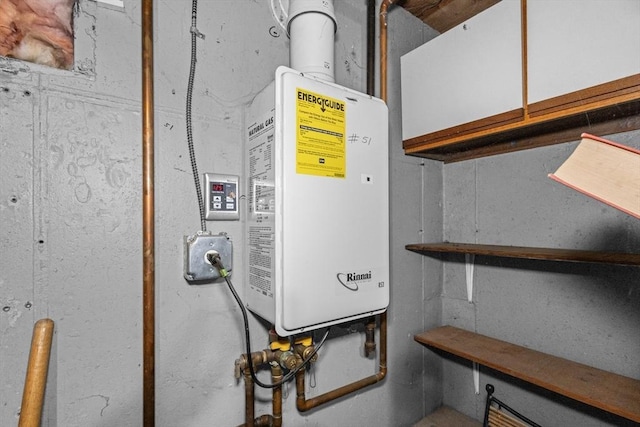 utilities featuring tankless water heater