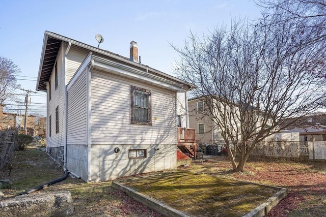 view of rear view of property