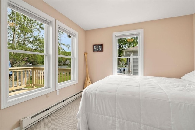 35 Island Rd, Holland, MA 01521 - carpeted bedroom featuring baseboard heating