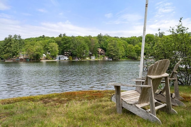 35 Island Rd, Holland, MA 01521 - dock area featuring a water view and a wooded view