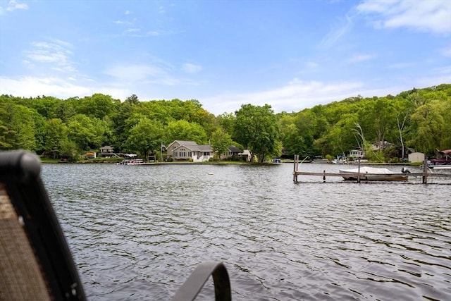 35 Island Rd, Holland, MA 01521 - dock with a water view and a wooded view