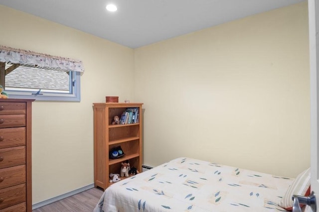 5 I St Unit 2, Newburyport, MA 01950 - bedroom with light wood-style floors and recessed lighting