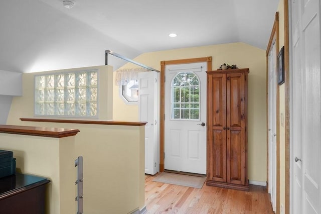 5 I St Unit 2, Newburyport, MA 01950 - foyer entrance with lofted ceiling and light wood finished floors