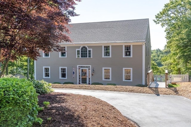 view of colonial home