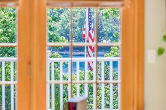 view of doorway to outside