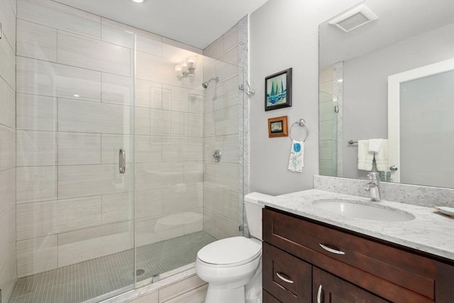 370 Beech St Unit 2, Boston, MA 02131 - full bathroom featuring vanity, toilet, and a stall shower