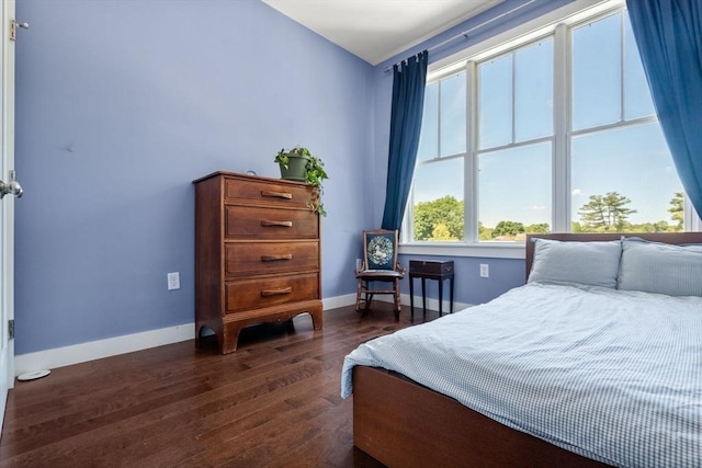 370 Beech St Unit 2, Boston, MA 02131 - bedroom with dark wood finished floors and baseboards