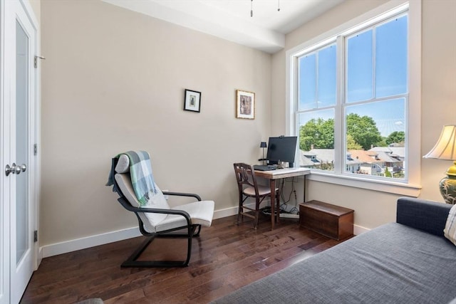 370 Beech St Unit 2, Boston, MA 02131 - bedroom with hardwood / wood-style flooring and baseboards
