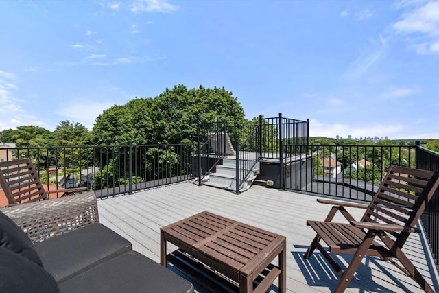 370 Beech St Unit 2, Boston, MA 02131 - view of wooden terrace