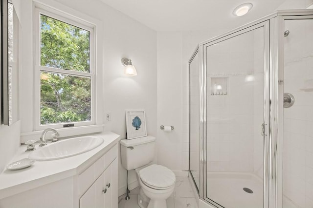 5 Kidd Way, Orleans, MA 02653 - bathroom with plenty of natural light, toilet, a shower stall, and vanity