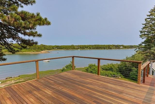 5 Kidd Way, Orleans, MA 02653 - wooden deck featuring a water view