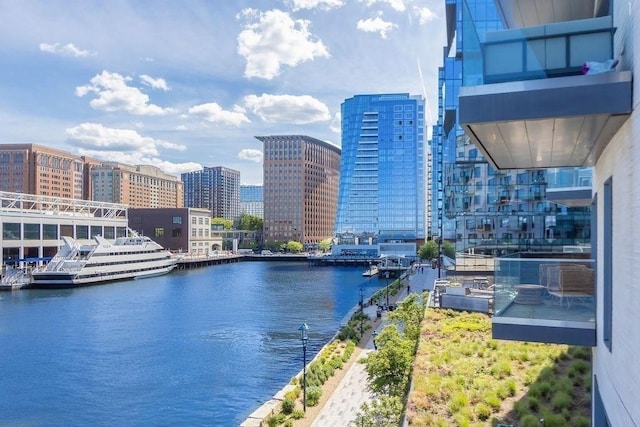 300 Blvd 3I, Boston, MA 02210 - water view with nearby urban area