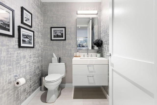 300 Blvd 3I, Boston, MA 02210 - bathroom with vanity, toilet, and baseboards
