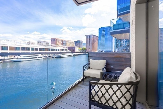 300 Blvd 3I, Boston, MA 02210 - balcony featuring a city view and a water view