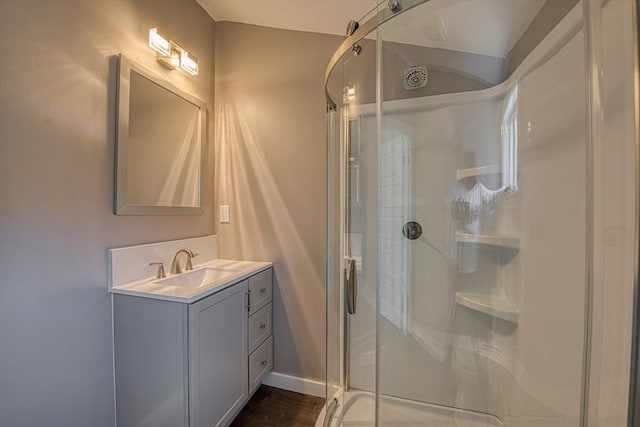 22 3rd, Lakeville, MA 02347 - bathroom featuring vanity and a shower stall