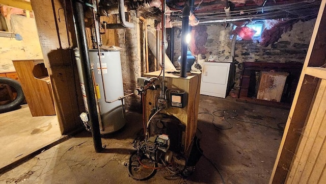 132 Institute Rd, Worcester, MA 01602 - utilities with gas water heater and washer / clothes dryer