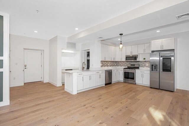 living room featuring light hardwood / wood-style floors