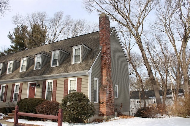 view of cape cod house