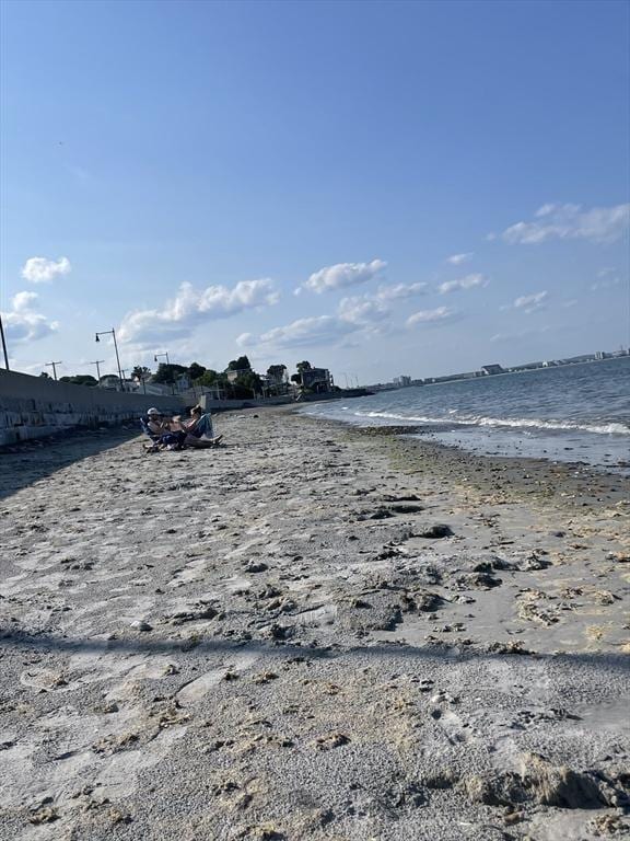 water view featuring local beach