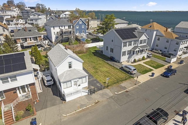 aerial perspective of suburban area