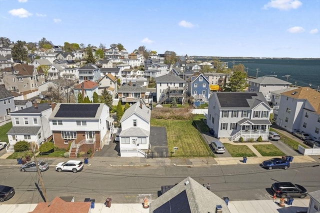 aerial view of residential area