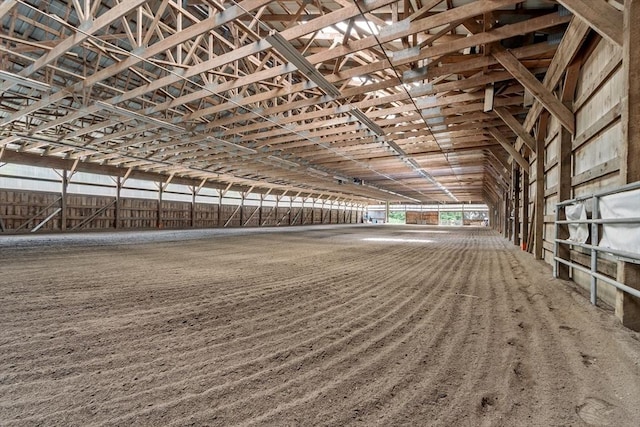 view of horse barn