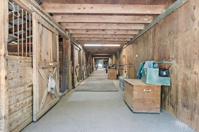 view of horse barn